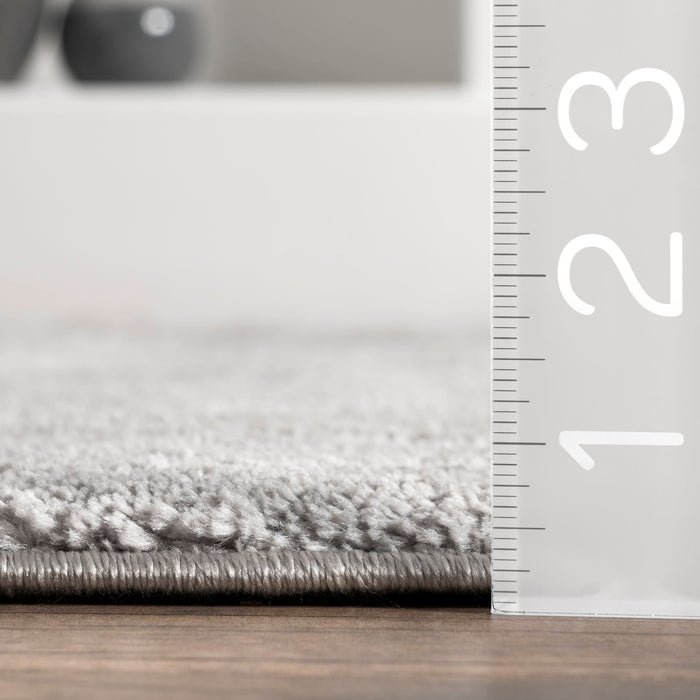 Grey Double Diamond Lattice Shag Area Rug 120 x 180 cm