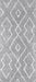 Grey Double Diamond Lattice Shag Area Rug 120 x 180 cm