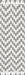 Grey Flatwoven Chevron Rug with Tassels 152 x 244 cm