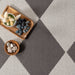 Grey Harlequin Area Rug for Indoor and Outdoor Use