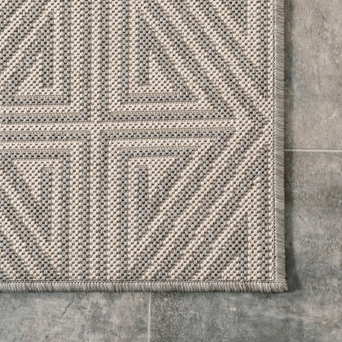 Grey Indoor Outdoor Area Rug 120x180 cm