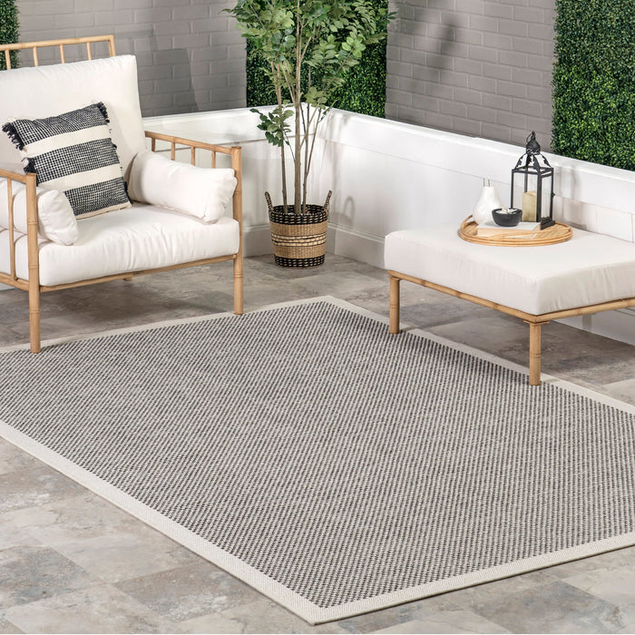 Grey Indoor Outdoor Area Rug 160x230 cm