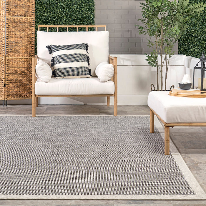 Grey Indoor Outdoor Area Rug 160x230 cm