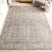 Grey Jute-Blend Vintage Medallion Area Rug 160x230 cm