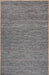 Grå Läder Flatweave Area Matta 120x180 cm