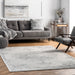 Grey Medallion Area Rug for High Traffic Spaces