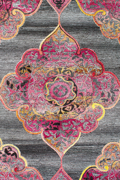 Grey Medallion Area Rug for Living Room Comfort