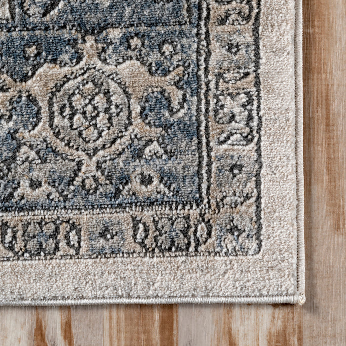 Grey Medallion Pattern Area Rug 150x240 cm