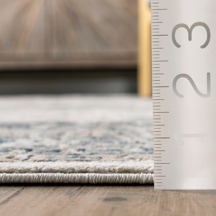 Grey Medallion Pattern Area Rug 150x240 cm