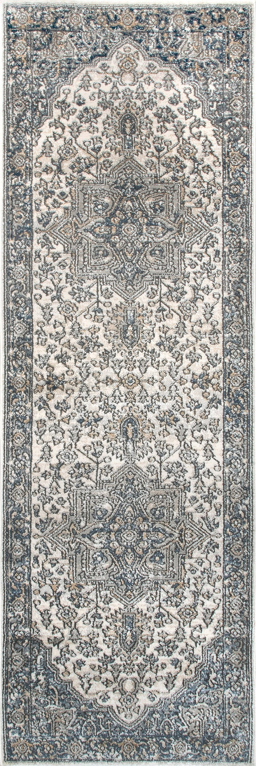 Grey Medallion Pattern Area Rug 150x240 cm