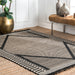 Grey Minimalist Area Rug 160x230 cm