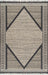 Grey Minimalist Area Rug 160x230 cm