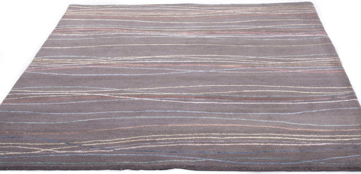 Grey Multi Lines Rug