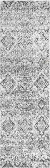 Grey Persian Patterned Area Rug 160cm