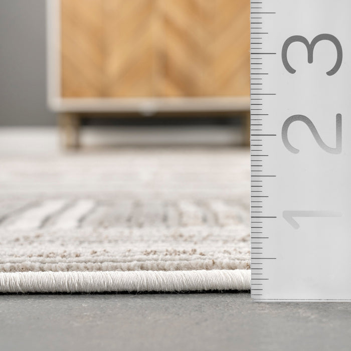 Grey Pinstripe Area Rug 120x180 cm