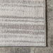 Grey Pinstripe Area Rug 140x200 cm Durable Design
