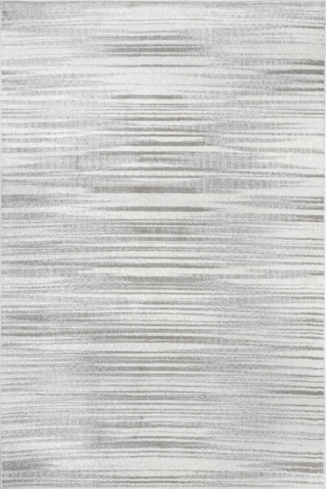 Grey Pinstripe Area Rug 140x200 cm Durable Design