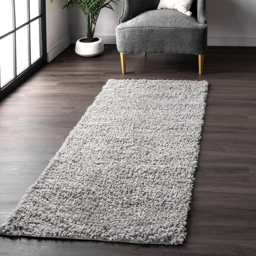 Tappeto a pelo lungo grigio 120x180 cm in materiale sintetico resistente