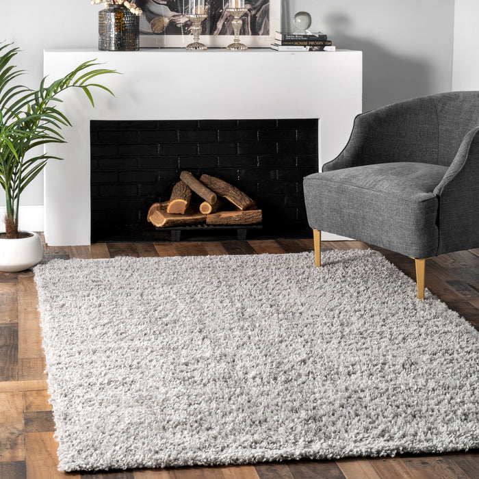 Grey Shag Rug 160x230 cm Durable Soft Texture