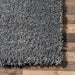 Grey Shaggy Plush Area Rug 120x180 cm