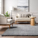 Grey Shaggy Plush Area Rug 120x180 cm