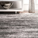 Grey Striped Area Rug for Cozy Home Decor