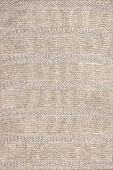 Grey Striped Indoor Outdoor Area Rug 152x244 cm