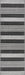 Grey Striped Indoor Outdoor Area Rug 160x230 cm