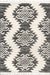 Grey Tasseled Area Rug 160x230 cm Geometric Pattern