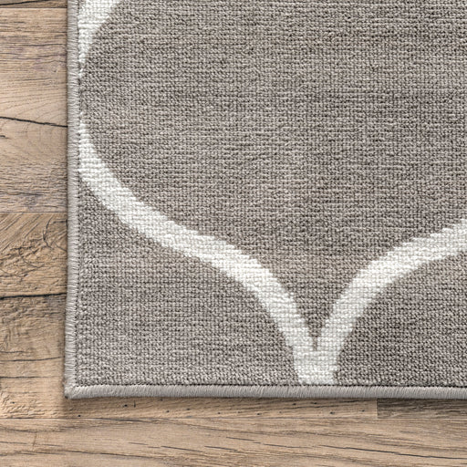 Grey Trellis Area Rug 120x180 cm