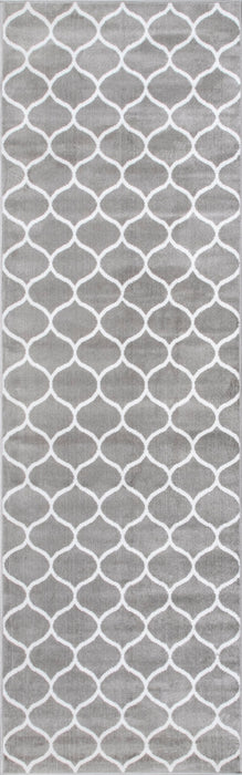 Grey Trellis Area Rug 120x180 cm