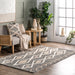 Grey Trellis Area Rug 160x230 cm