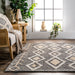 Grey Trellis Area Rug 160x230 cm
