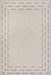 Grey Trellis Pattern Area Rug 160x230 cm