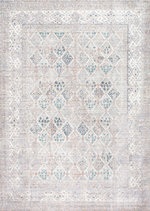 Tappeto a traliccio vintage grigio 160x230 cm