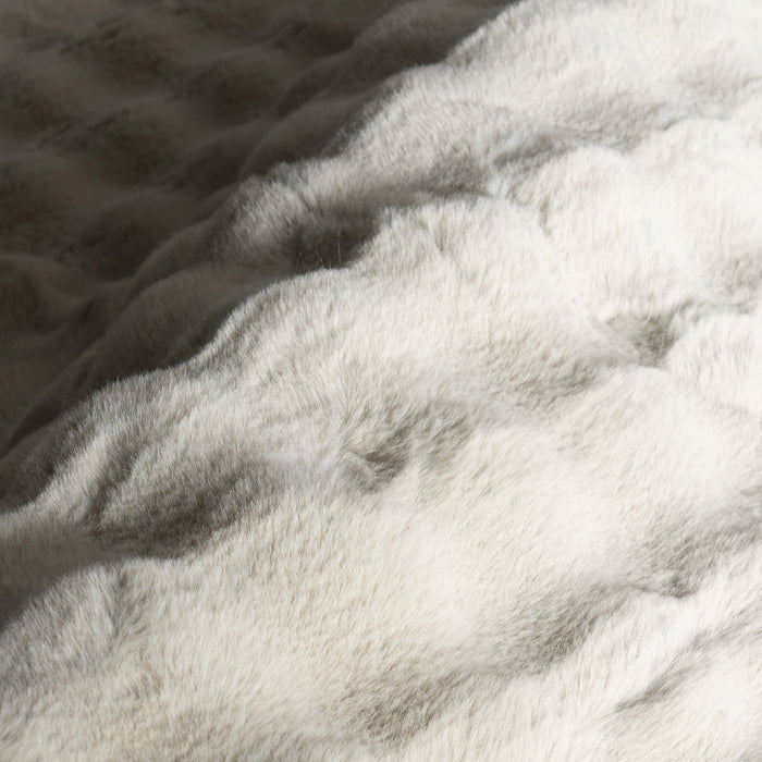 Grey Washable Checkered Plush Rug 120x180 cm