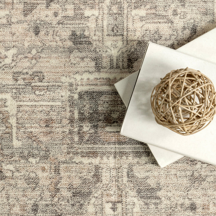 Grey Washable Medallion Area Rug 150x230 cm