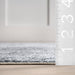 Grey Washable Solid Area Rug 140x200 cm