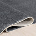 Grey Washable Solid Area Rug 140x200 cm