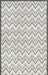 Grey Wool Chevron Area Rug 140cm x 200cm