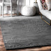 Grey Wool Medallion Area Rug 160x230 cm