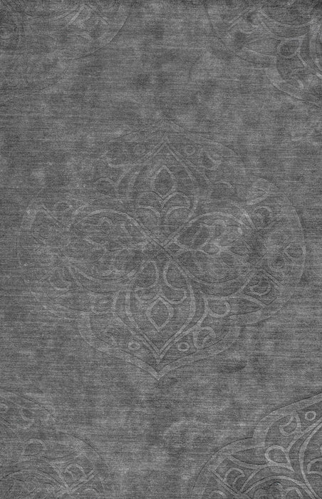 Grey Wool Medallion Area Rug 160x230 cm