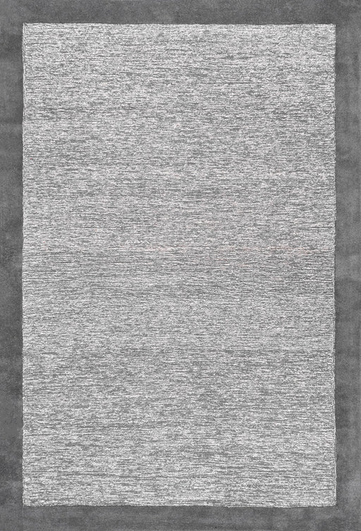 Tappeto monocromatico in lana grigia 160x230 cm