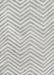 Grey Zigzag Stripes Area Rug for Modern Home Decor