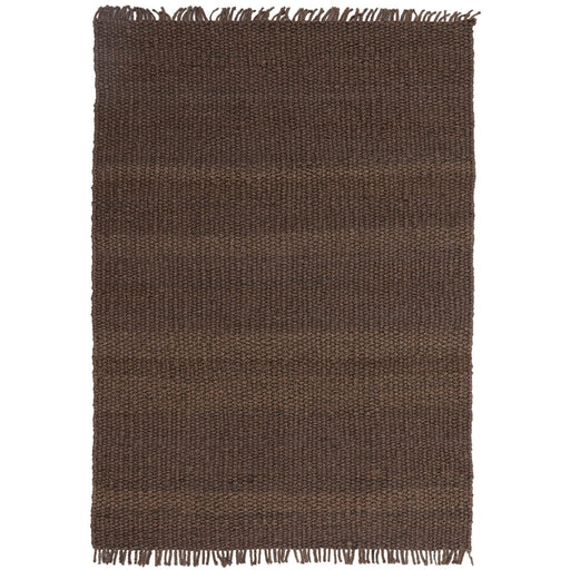 Grove Plain Hand-Woven Jute Flatweave Brown Rug