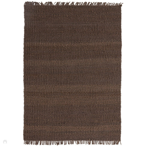 Grove Plain Hand-Woven Jute Flatweave Brown Rug