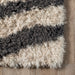 Gwendolyn Ivory Zebra Shag Area Rug 120 cm x 180 cm