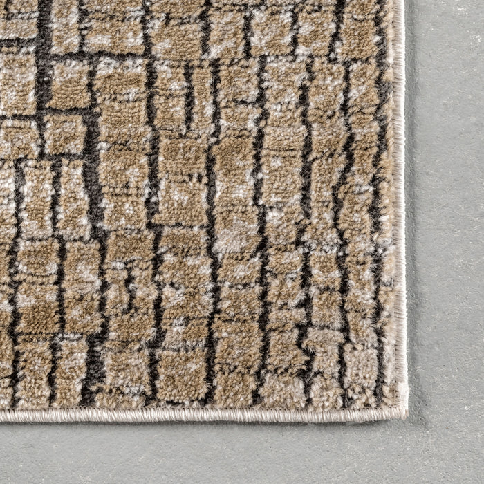 Gwenyth Classic Beige Mosaic Area Rug 160x230 cm