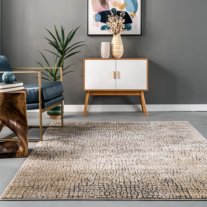 Gwenyth Classic Beige Mosaic Area Rug 160x230 cm