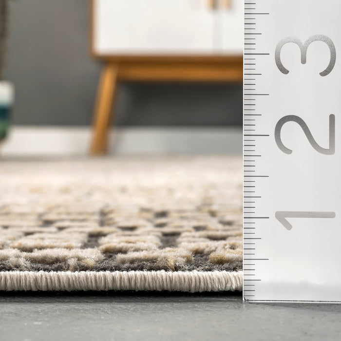 Gwenyth Classic Beige Mosaic Area Rug 160x230 cm